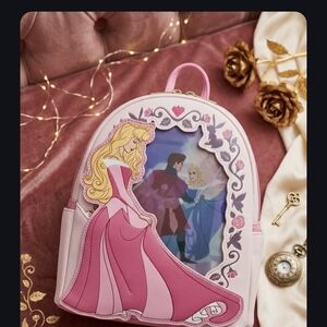 707Street Loungfly Pink Sleeping Beauty Aurora Mini Backpack